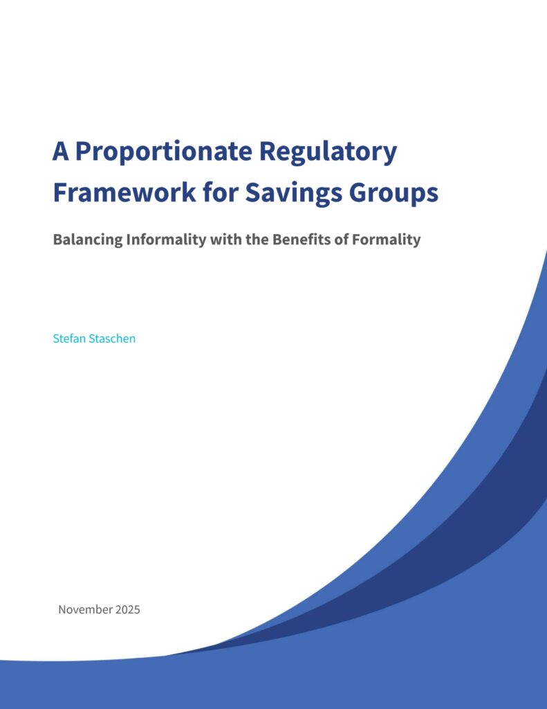 A Proportionate Regulatory Framework for Savings Groups